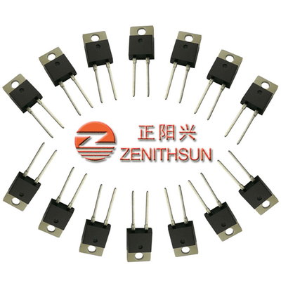 100オーム穴を通した50ワットの抵抗器1%の100PPM高い発電の厚いフィルム